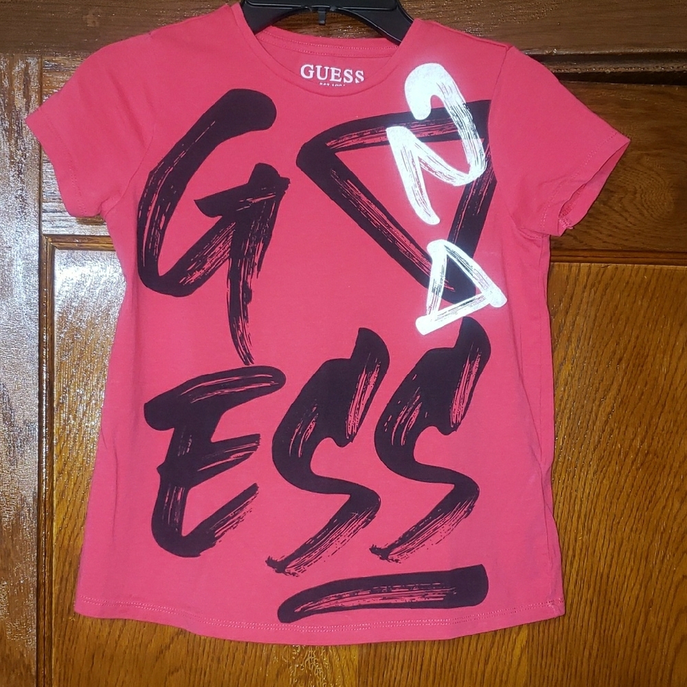 GUESS Kids Pink Graphic T-Shirt